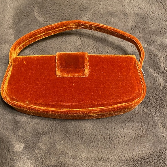 Vintage Glasses Case Orange and Brown Or Small Women's Bag🎄 - Picture 4 of 5